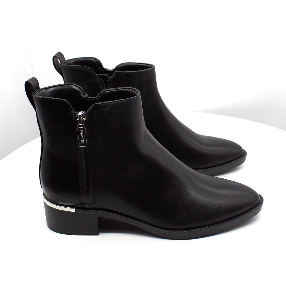 Calvin Klein Women's Deniece Block Heel Ankle Booties Women's Shoes - Picture 2 of 8
